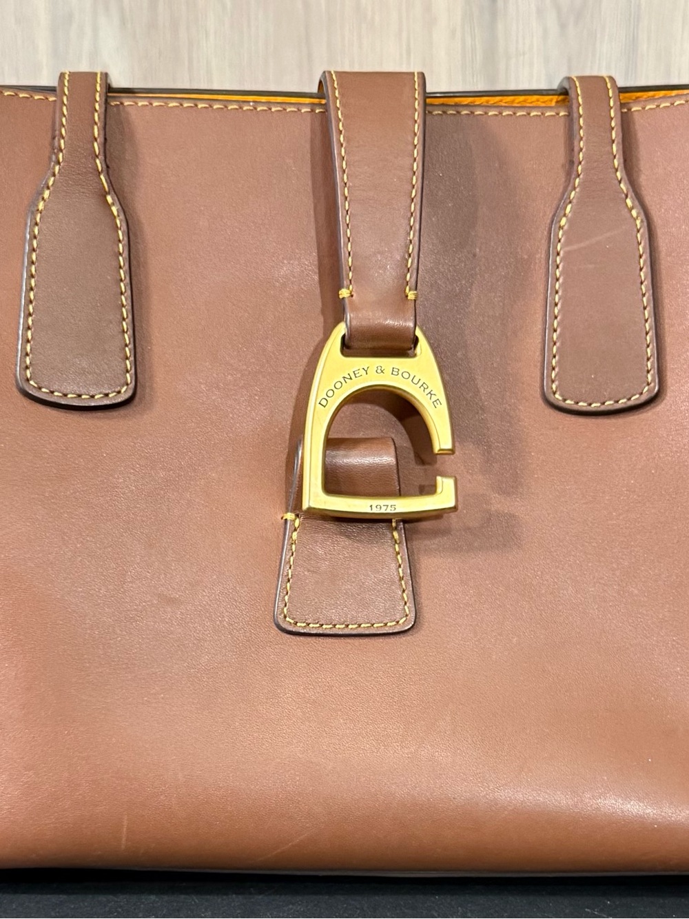 Dooney & Bourke Emerson Shannon Brown Leather Large Tote